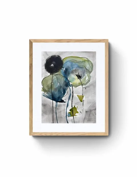 Abstract Floral Watercolor