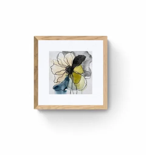 Abstract Watercolor Flower