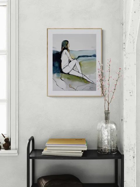 Abstract Body Line Art Minimalist Woman