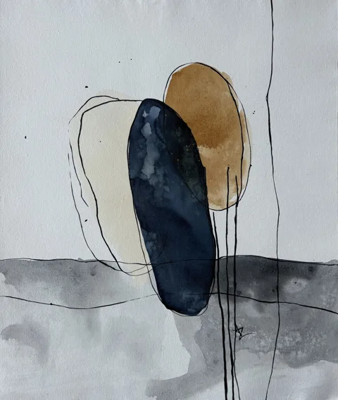 Between Blue and Earth Ochre