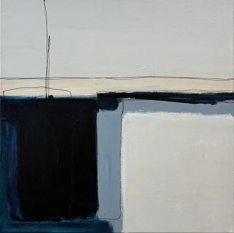 Silent Harbor Blue and Beige