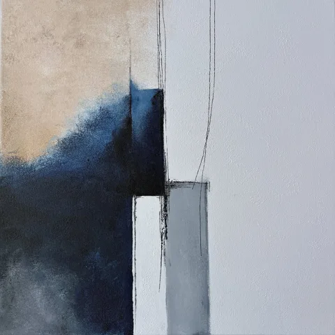 Quiet Structure Blue and Beige