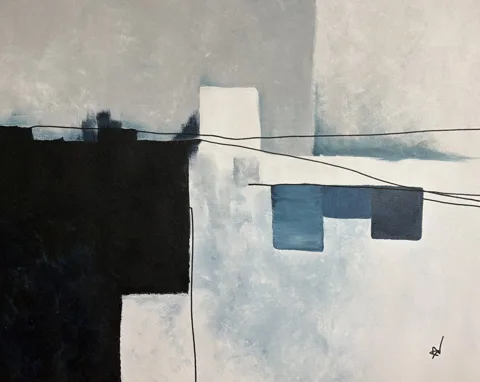 Stillness of an Italian Street Pale Blue
